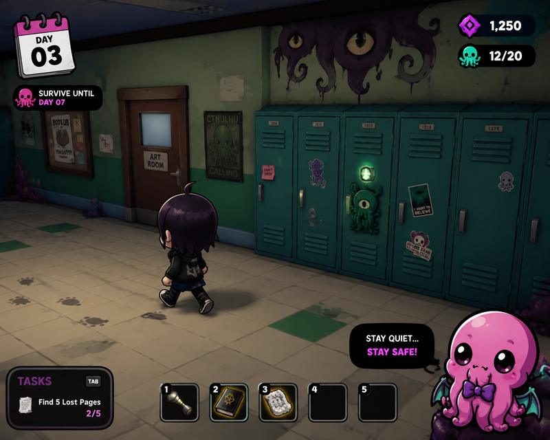 Lovecraft Locker 角色养成 实机截图